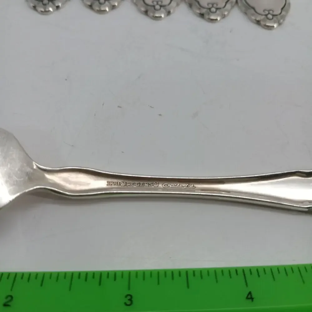 6X DF Rogers Oneida ALOUETTE Silverplate Dinner Forks 1978